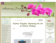 Tablet Screenshot of mastering-positive-thinking.com